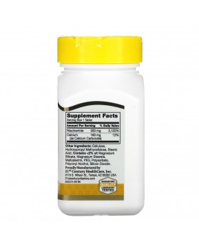 21st Century, никотинамид, замедленное высвобождение, 500 мг, 110 таблеток